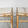 Small Cowhide Benches (Set of Two) No.1