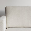 close up view showing the textural detail of the entwine fabric from james dunlop on a Corcovado Drift Sofa