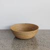 Large Round Natural Rattan Bowl