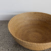 Large Round Natural Rattan Bowl