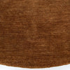 Round Pecan Wool Floor Rug