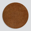 Round Pecan Wool Floor Rug