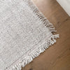 close up shot of the hallway runner with fringe detail by corcovado