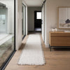 hallway runner in white and natural by corcovado