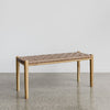 serengeti leather bench seat by corcovado furniture new zealand